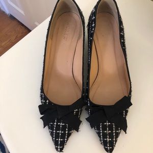 Jcrew tweed block heel